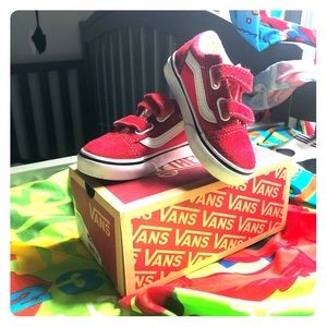 Red unisex Vans